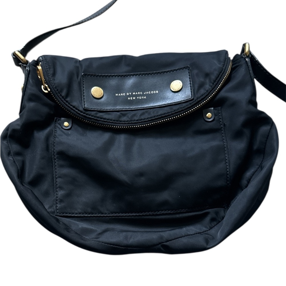 Marc by Marc Jacobs Preppy Nylon Black Crossbody Bag - Picture 3 of 5